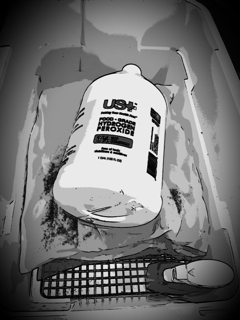 Cleaning Milkweed Pods with Hydrogen Peroxide